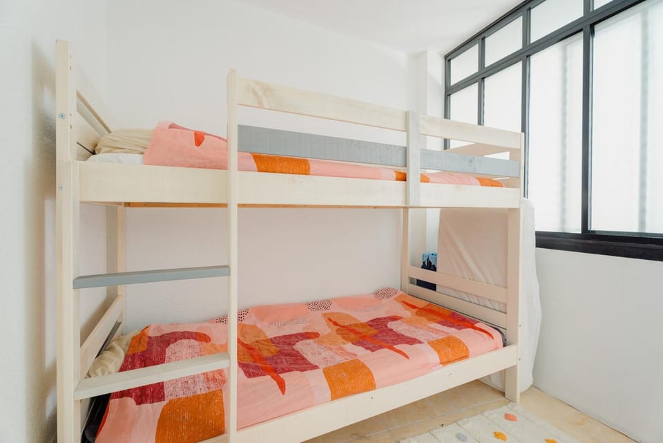 Property building, Living room, Bedroom