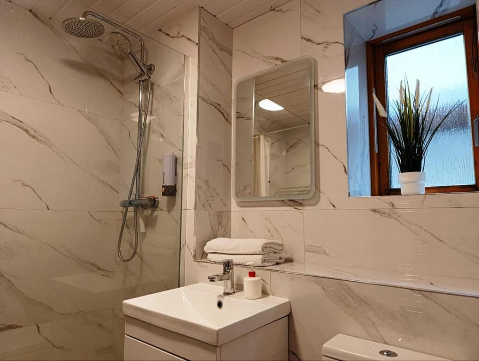 Shower, Toilet, Bathroom, towels