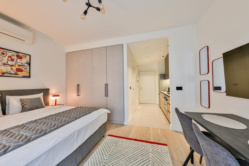Bed, Bedroom, air conditioner