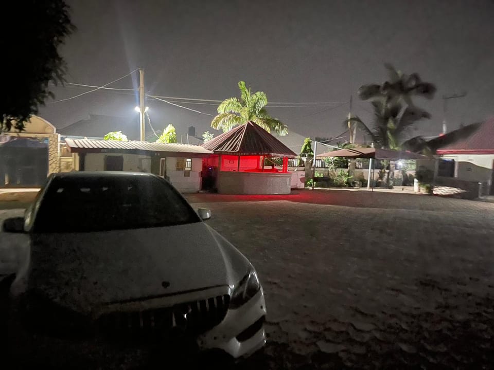 Night, View (from property/room), Garden view, Parking