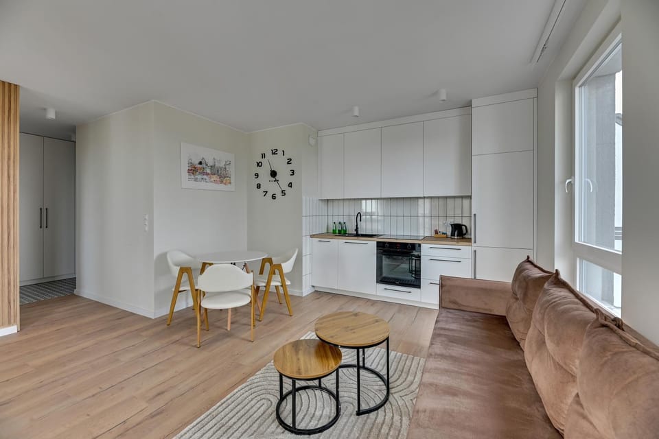 Kitchen or kitchenette, Living room, Seating area, Dining area, oven, stove