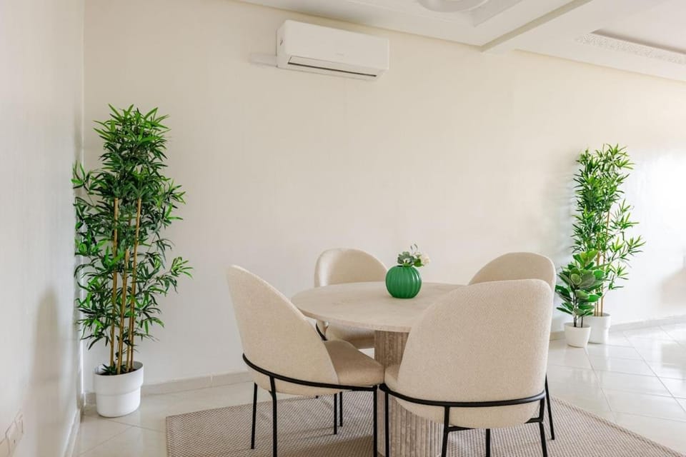 Dining area, air conditioner