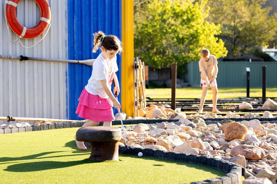 Children play ground, Minigolf