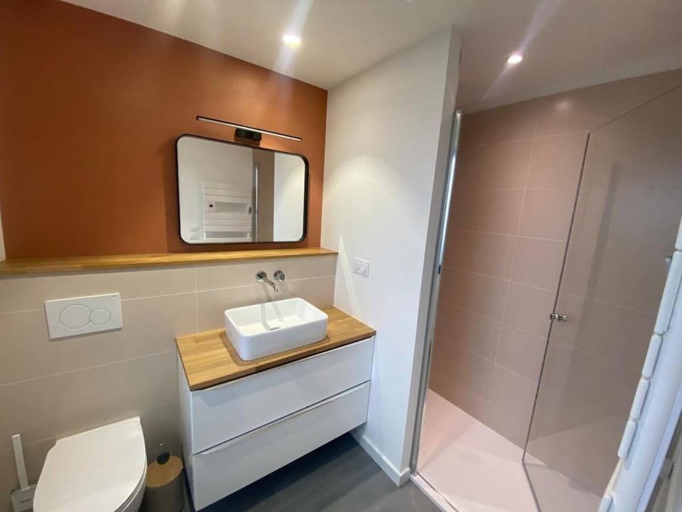 Shower, Toilet, Bathroom, towels