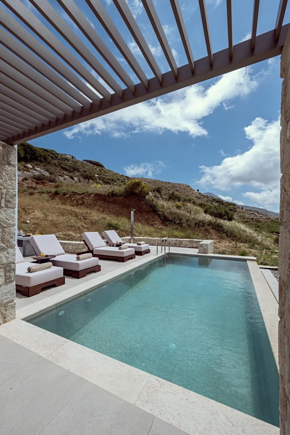 Day, Natural landscape, Swimming pool, sunbed