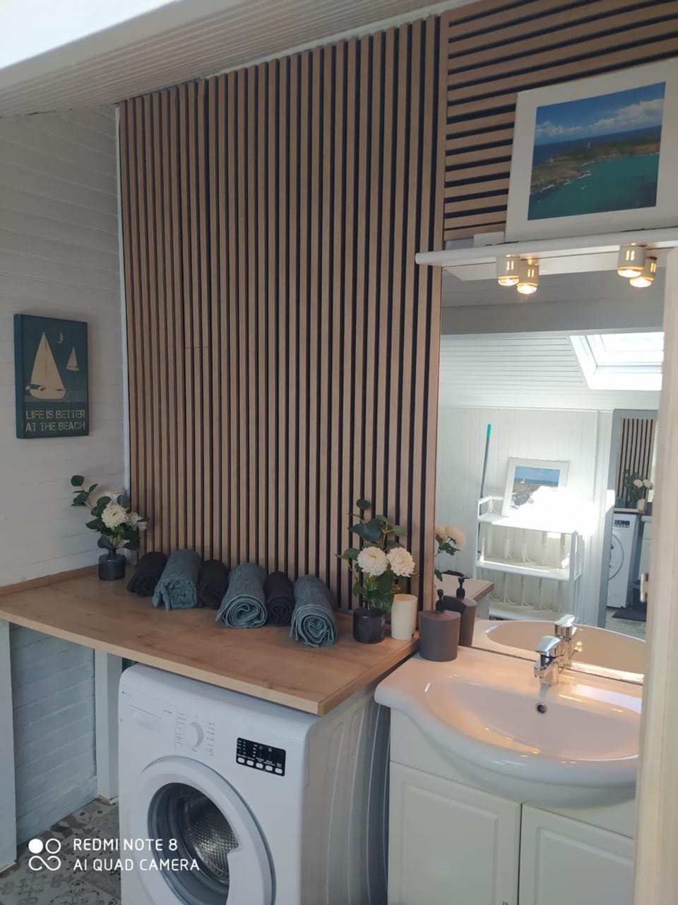 Shower, washing machine