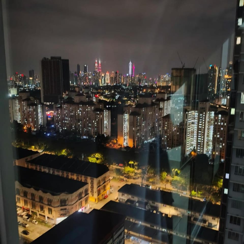 Night, Bird's eye view, City view
