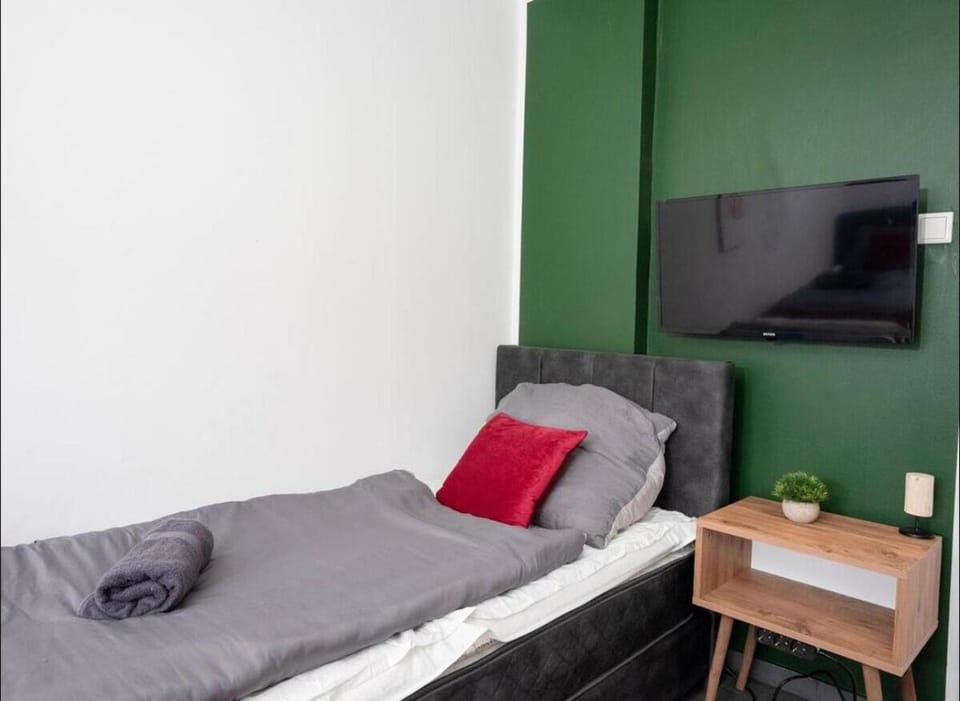 Bed, TV and multimedia, Living room, Photo of the whole room, Bedroom