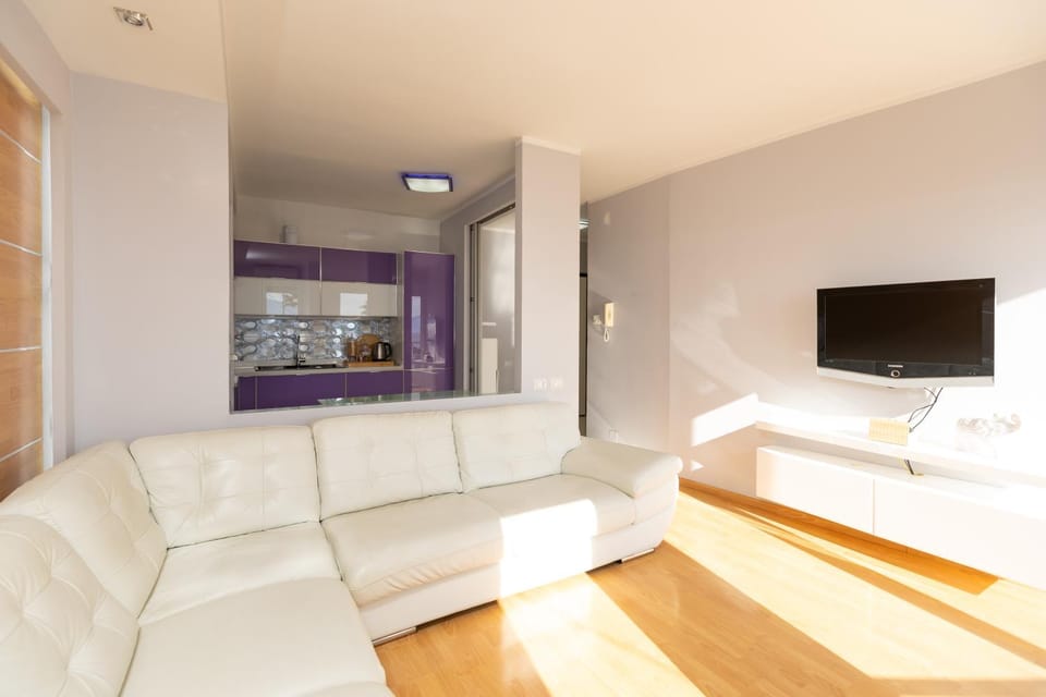 Communal lounge/ TV room, Kitchen or kitchenette, Living room, Seating area, air conditioner