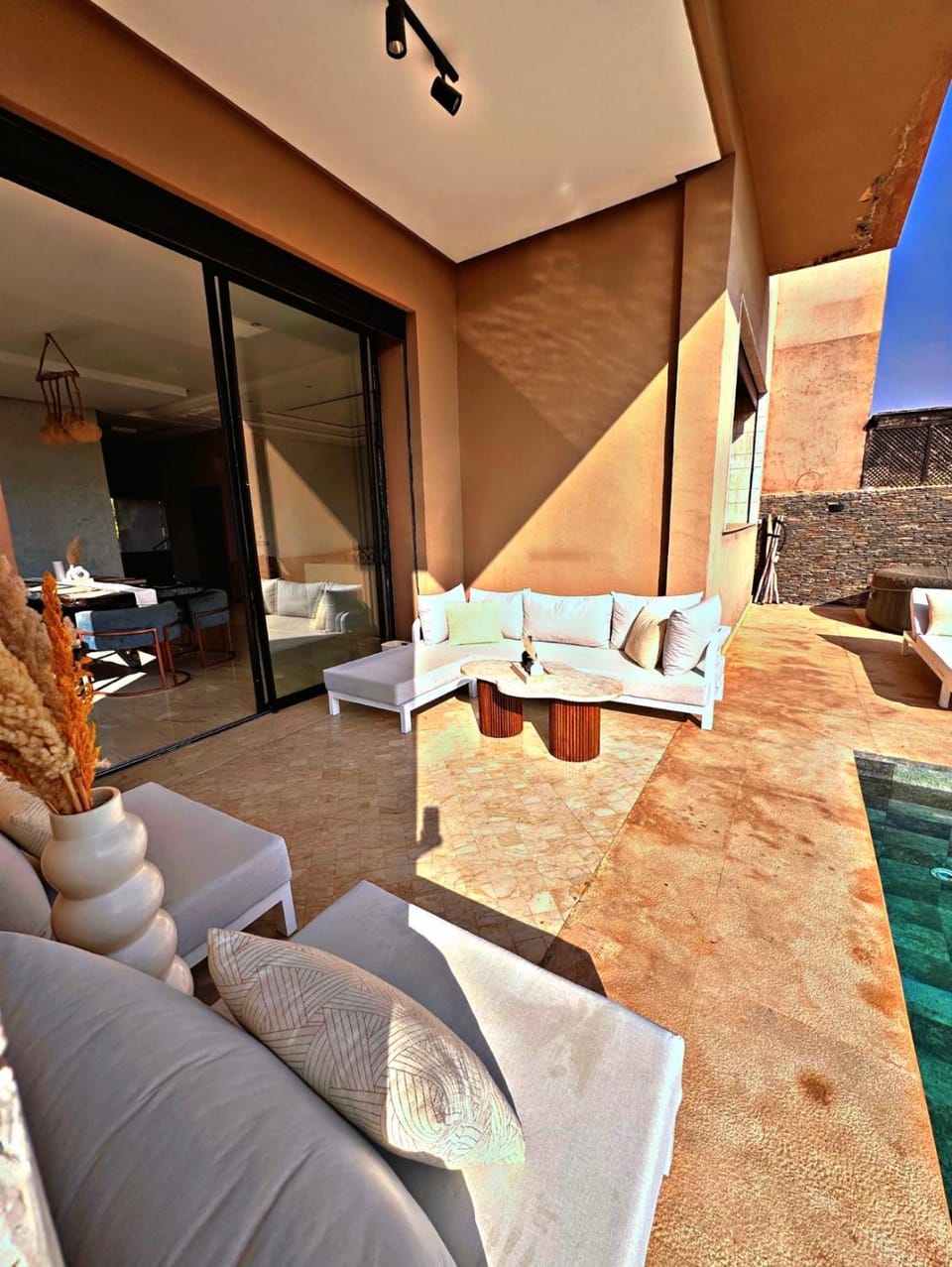 Villa ARGANA 6 chambres avec piscine jacuzzi et hammam à Argan Golf 10 min du centre Villa in Marrakesh