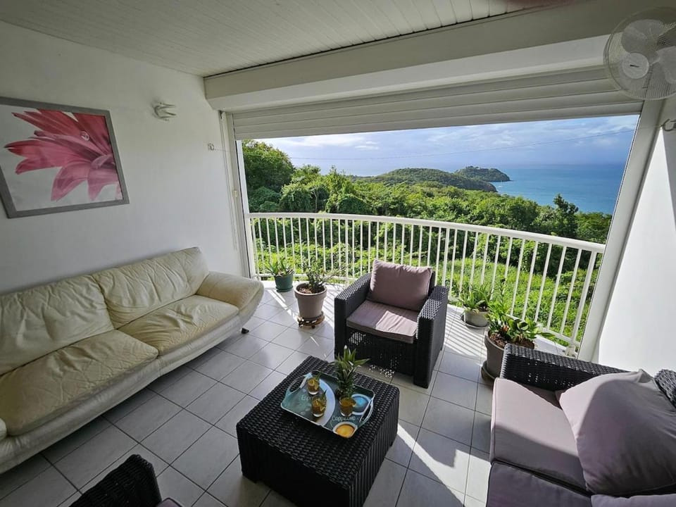 Patio, Balcony/Terrace, Living room, Sea view