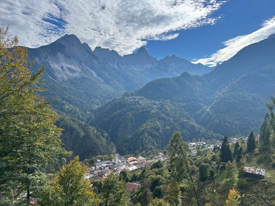 Spring, Day, Natural landscape, Bird's eye view, Mountain view