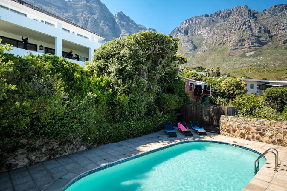 Mountain view, Swimming pool, sunbed
