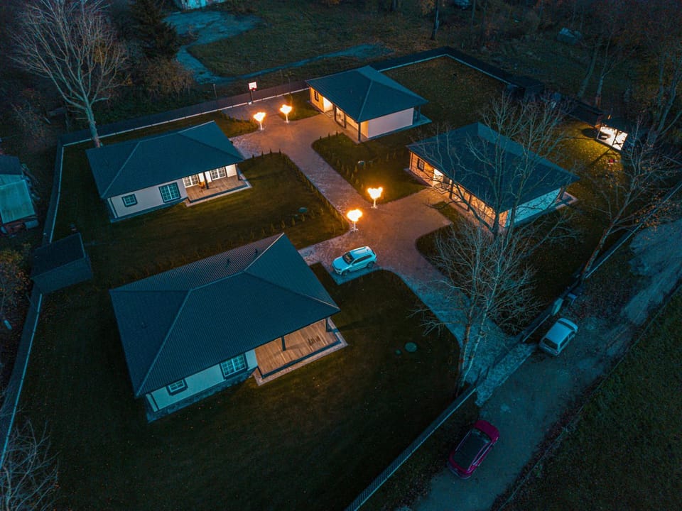 Property building, Night, Neighbourhood, Bird's eye view, Street view