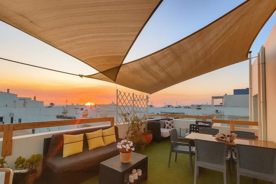 Patio, View (from property/room), Balcony/Terrace, Sea view, Sunset