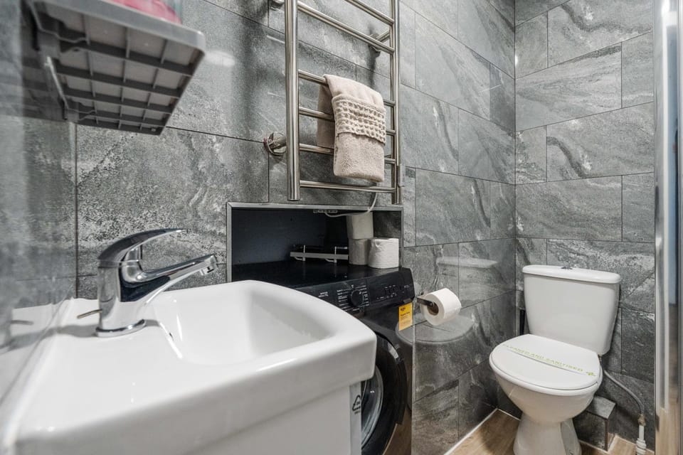 Toilet, Bathroom, washing machine