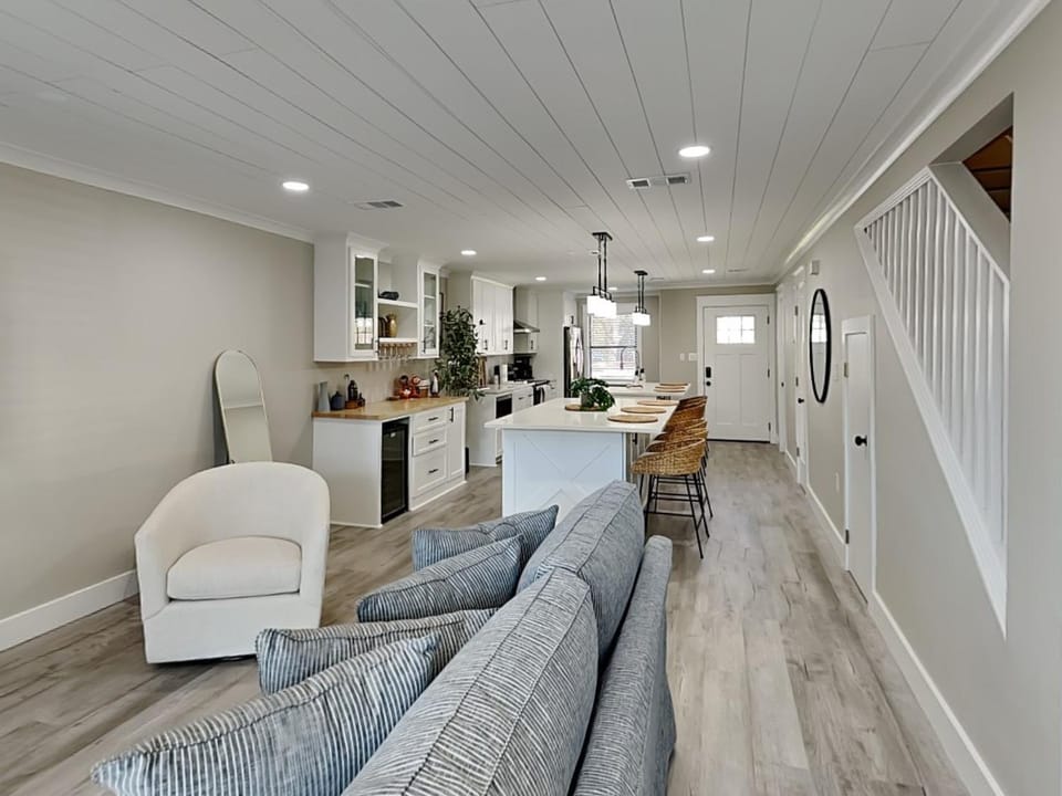 Kitchen or kitchenette, Living room, Seating area, furniture, microwave, oven, stove, wardrobe