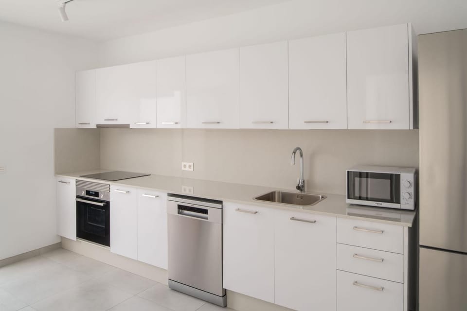 Kitchen or kitchenette, dishwasher