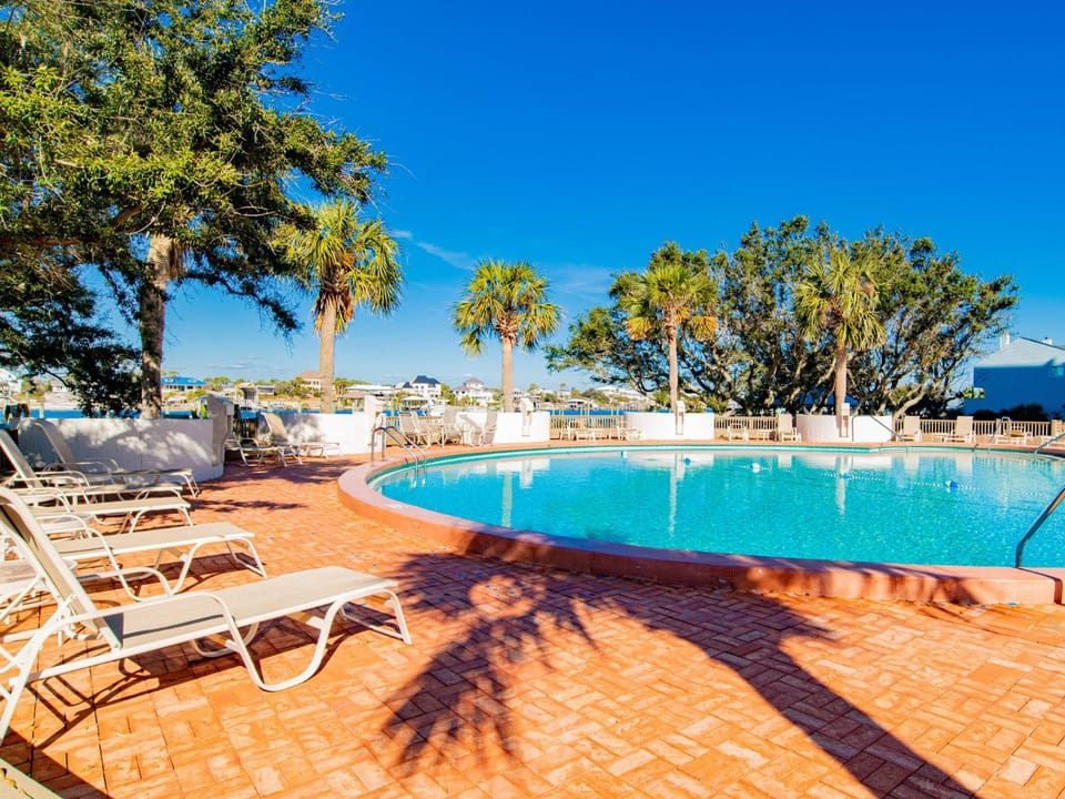 Natural landscape, Garden, Swimming pool
