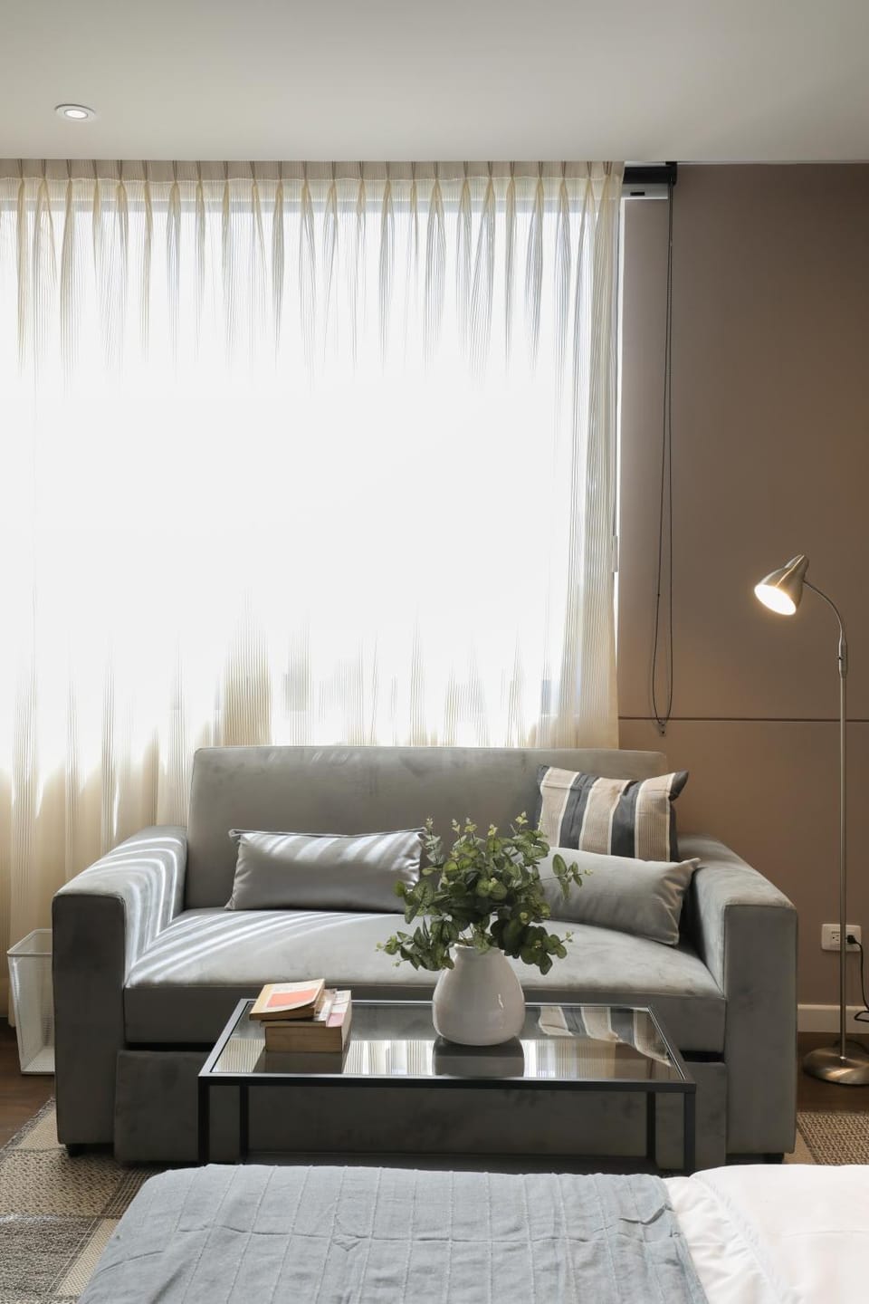 Bed, Living room, Bedroom