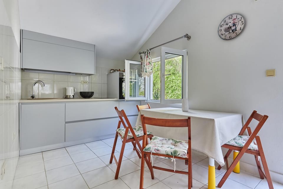 Kitchen or kitchenette, Dining area, stove