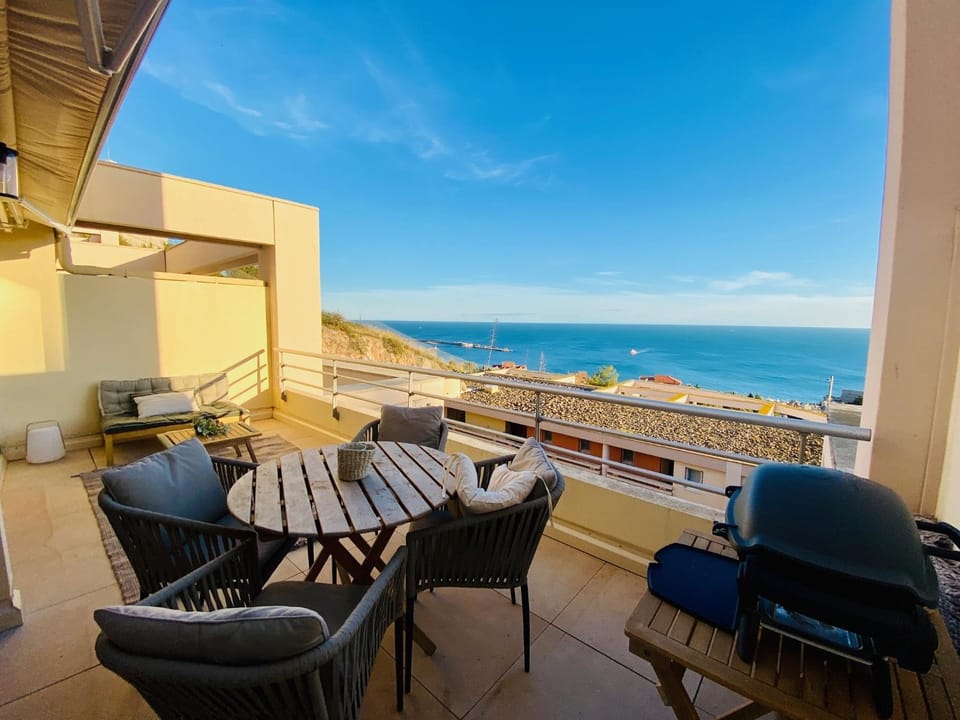 Patio, BBQ facilities, View (from property/room), Sea view