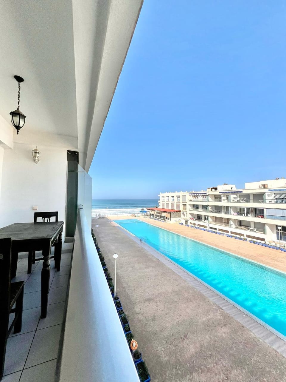 View (from property/room), Balcony/Terrace, Pool view, Sea view, Swimming pool
