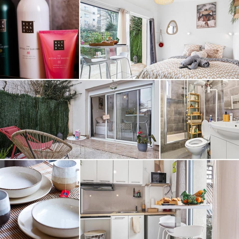 Agréable jardin secret - studio cocon lumineux - 10min Paris et Orly Apartment in Île-de-France