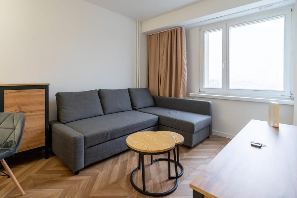 Bed, Living room, Photo of the whole room, Seating area, Bedroom