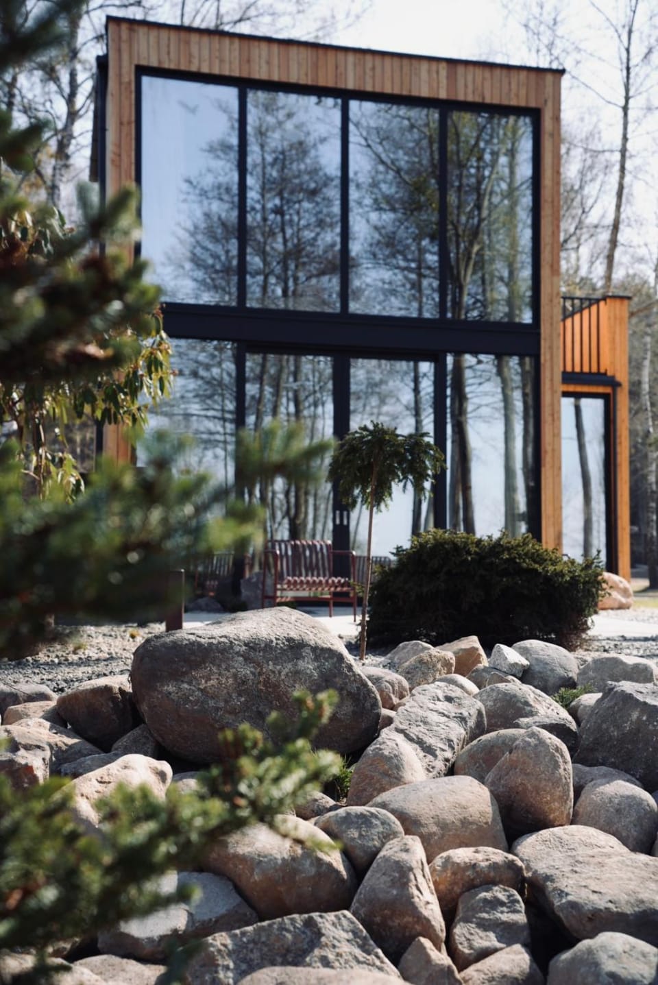 Property building, Garden view