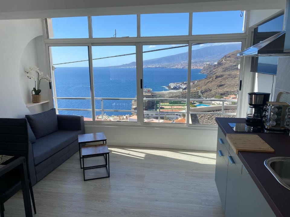 View (from property/room), Living room, Sea view