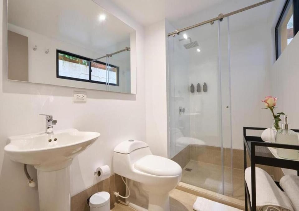 Shower, Toilet, Bathroom, towels