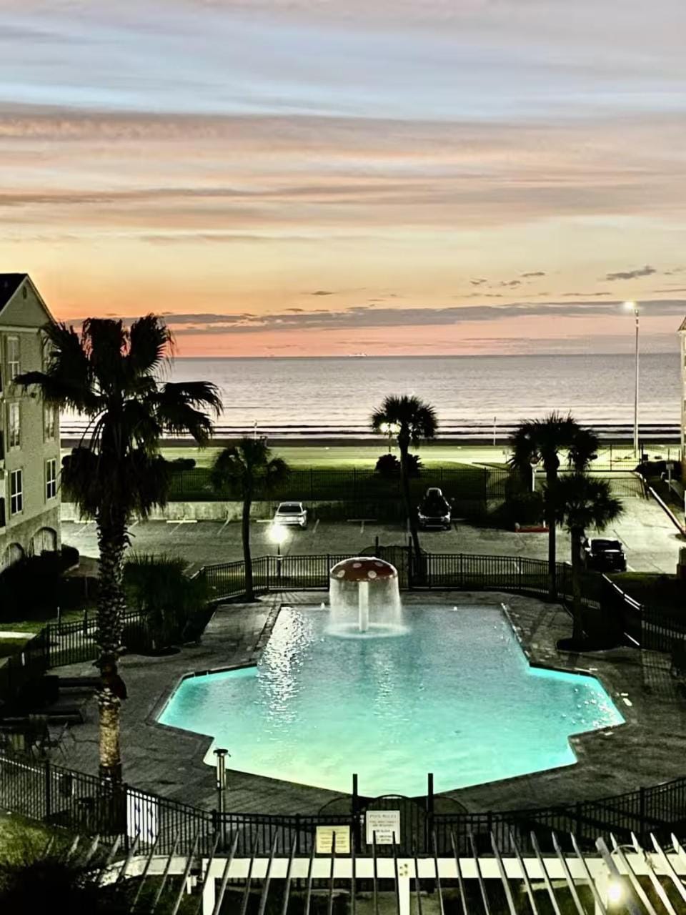 Natural landscape, Beach, Sea view, Swimming pool, Sunset