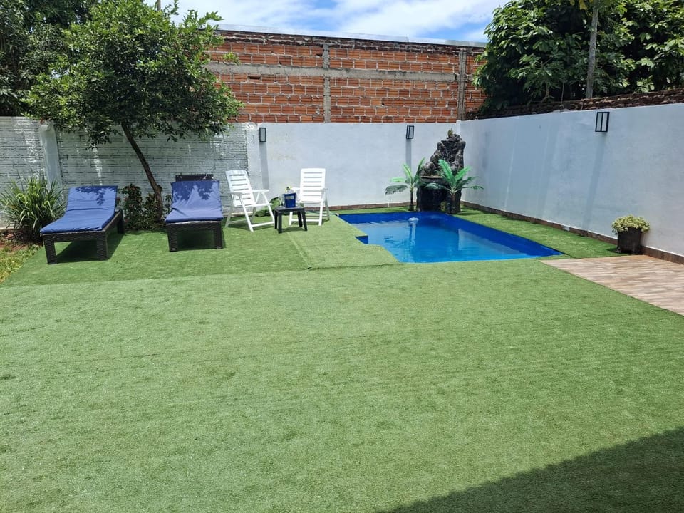 Patio, Spring, Garden, Pool view, Swimming pool, sunbed