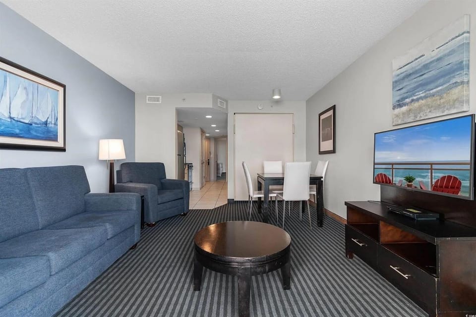 Living room, Seating area, Sea view