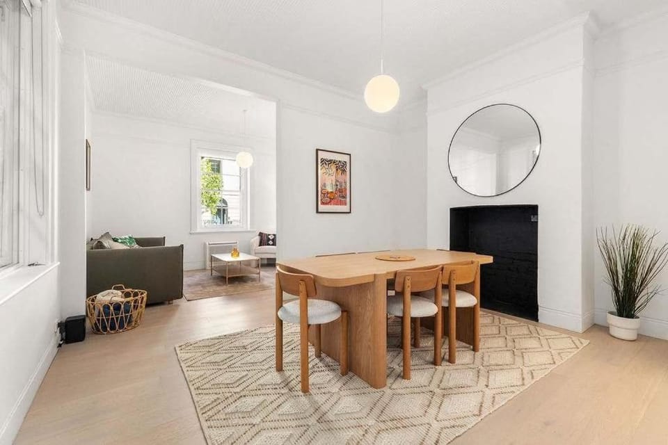 Living room, Seating area, Dining area