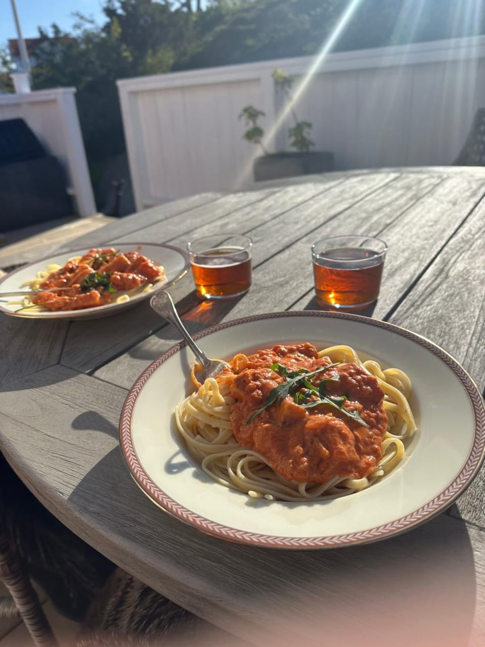 Day, Balcony/Terrace, Food, Lunch, Dinner