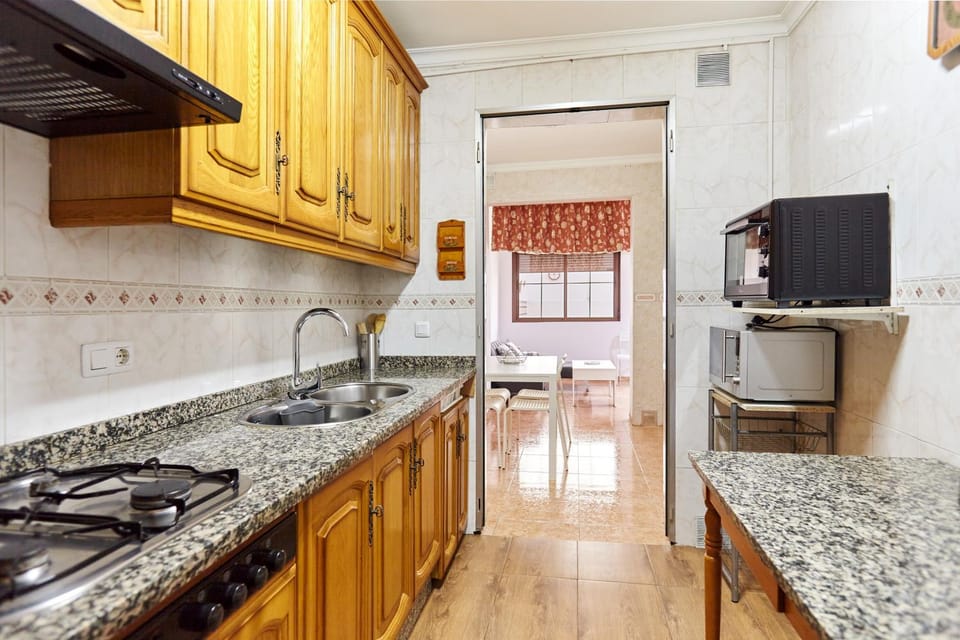 Kitchen or kitchenette, Living room