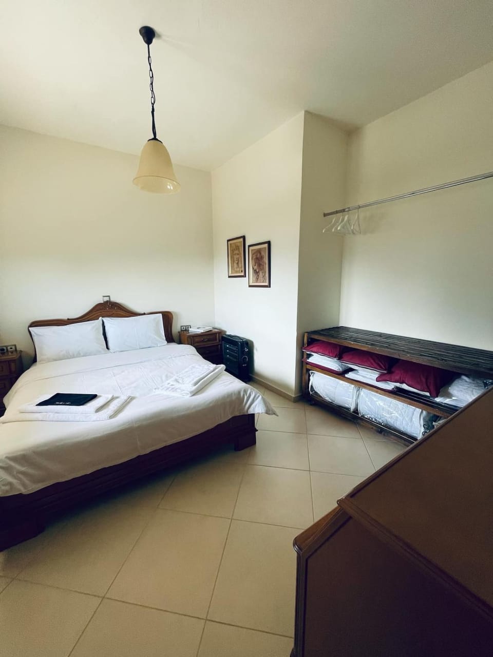 Rock in the yard Apartment in Kalabaka