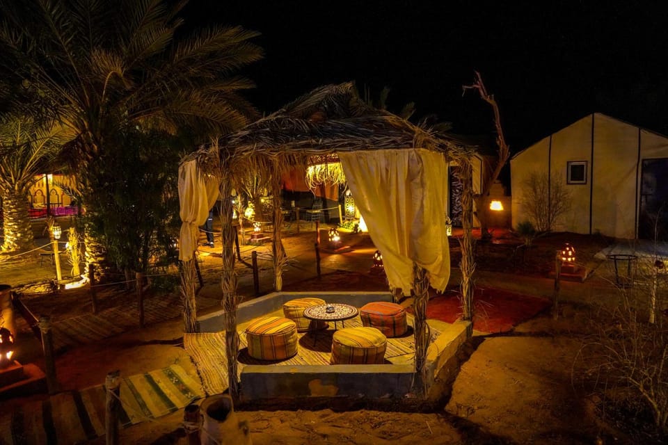 Patio, Night, Garden, Seating area, Garden view