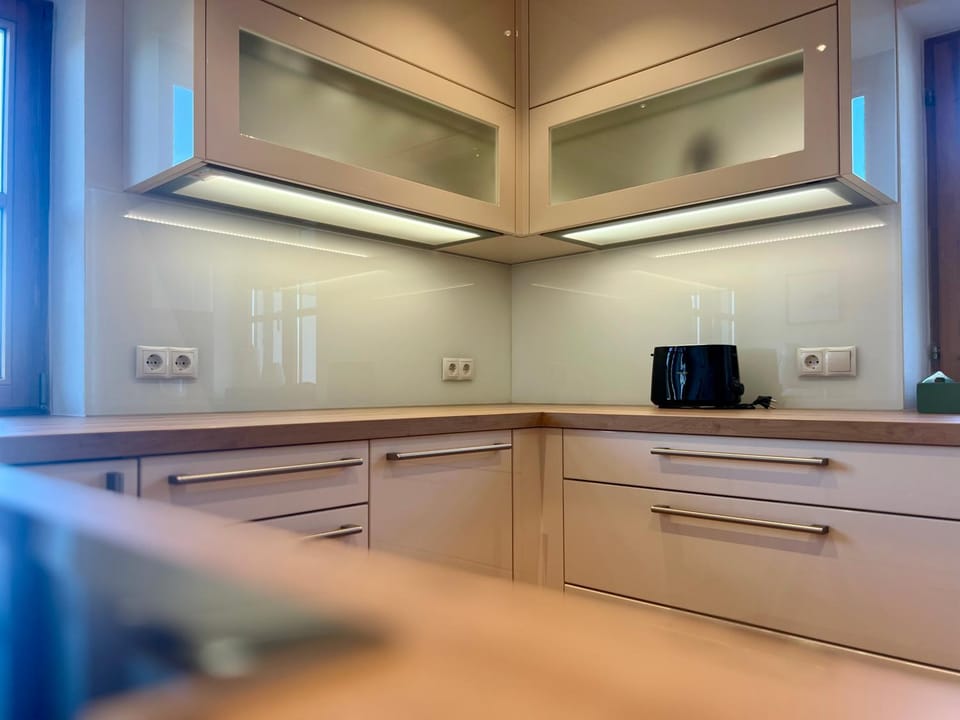 Kitchen or kitchenette, toaster