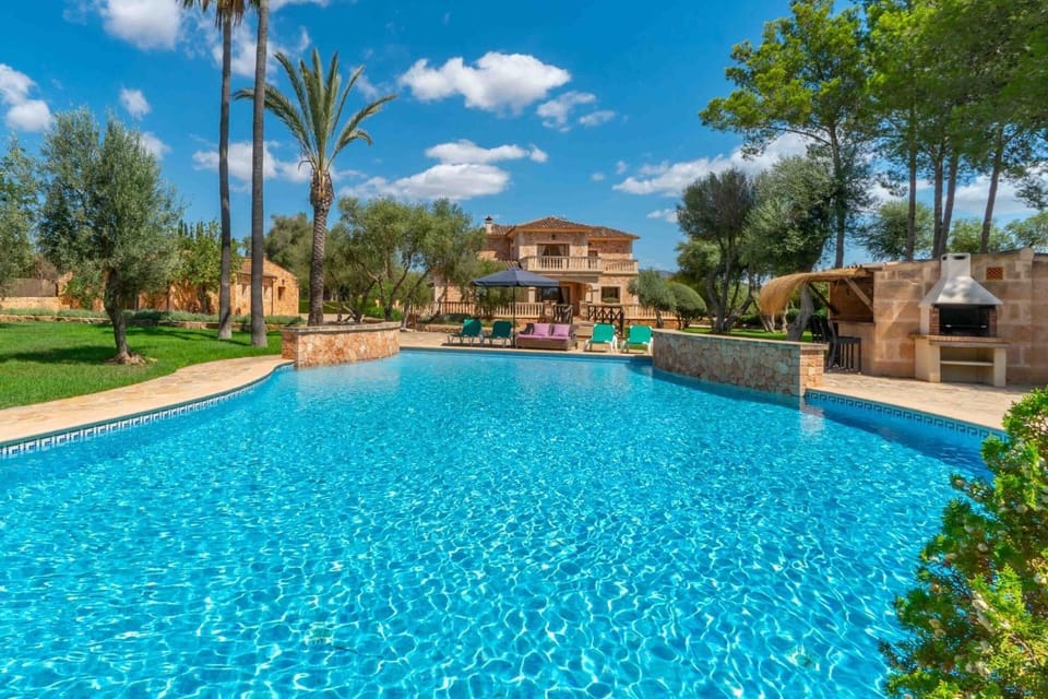Property building, Living room, Swimming pool