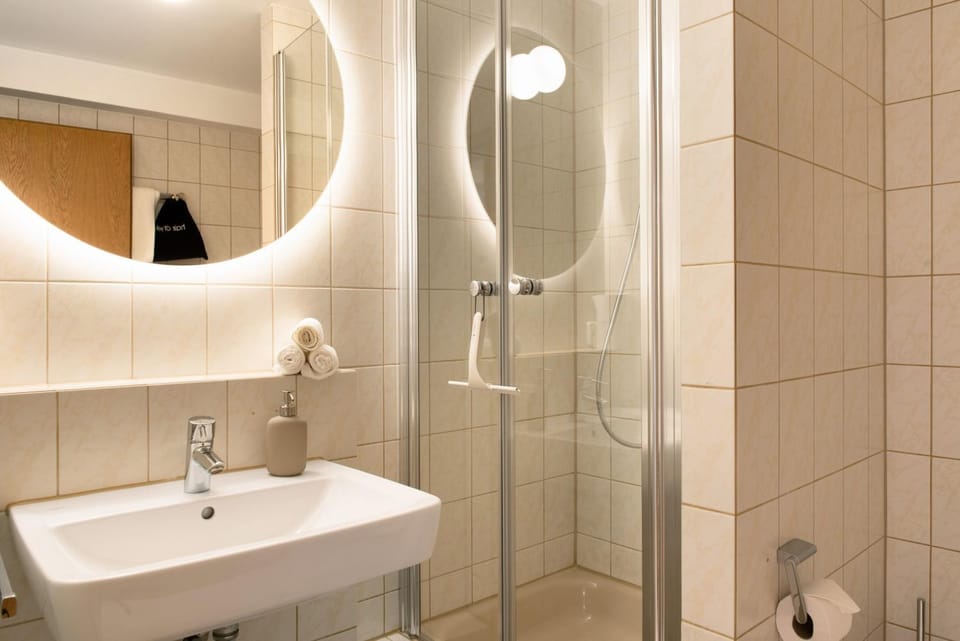 Bathroom, Living room