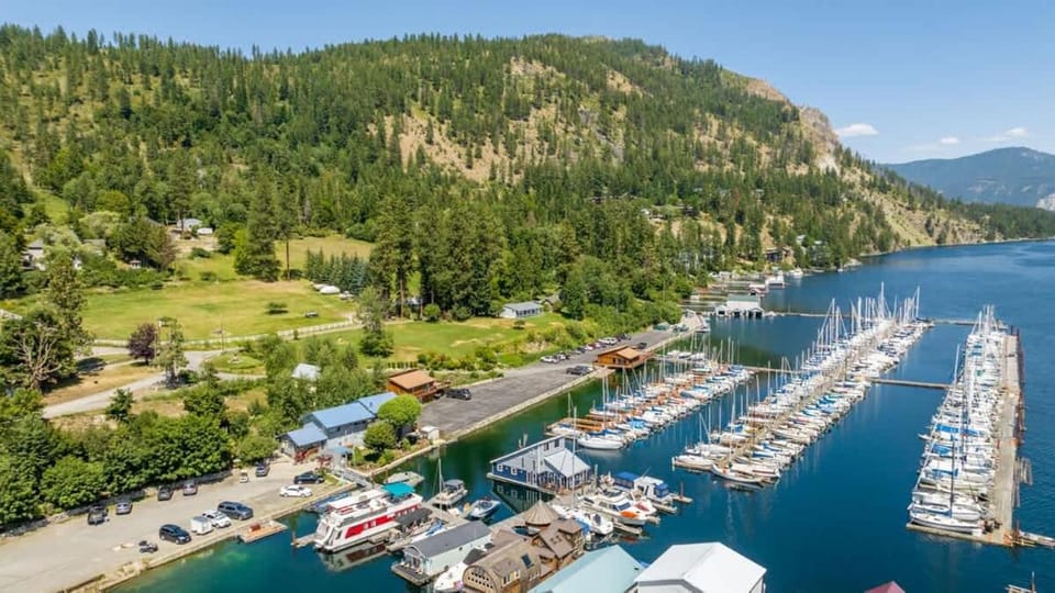 Rare Floating Home Retreat in Bayview With Dock House in Lake Pend Oreille