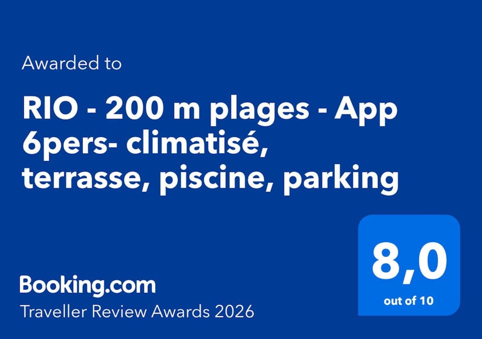 RIO - Idéal Congrès-200 m plages - App 6pers- climatisé, terrasse, piscine, parking Apartment in Cannes