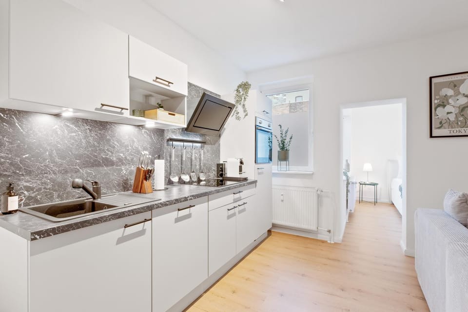 Kitchen or kitchenette, dishwasher