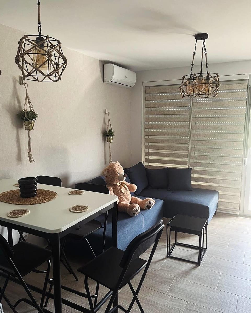 Living room, Seating area, Dining area, air conditioner