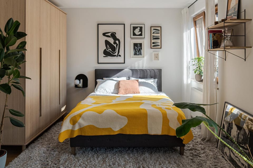 Bed, Bedroom, wardrobe