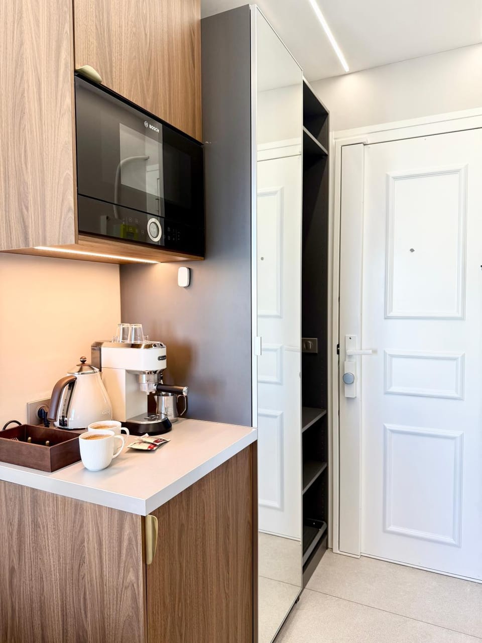 microwave, storage, wardrobe