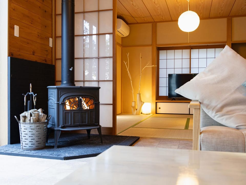 Living room, fireplace